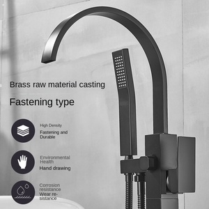 Grifo Vertical <span class=keywords><strong>de</strong></span> pie <span class=keywords><strong>de</strong></span> cobre, <span class=keywords><strong>columna</strong></span> <span class=keywords><strong>de</strong></span> baño <span class=keywords><strong>de</strong></span> agua fría y caliente, lavabo, <span class=keywords><strong>ducha</strong></span> <span class=keywords><strong>de</strong></span> flores, venta al por mayor, artículo para el hogar - Product Image 3