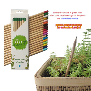<span class=keywords><strong>Crayon</strong></span> Plantable Créatif Vert à Faible MOQ avec Logo Personnalisé, Graines de Fleurs Sauvages et d'Herbes, Cadeaux Promotionnels Originaux pour Enfants - Product Image 1