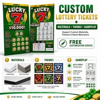 Tarjeta de Visita de Cartón con Impresión Digital a Todo Color Personalizada de Fábrica, Patrones Personalizados, Alta Seguridad, Datos Variables, Tipo Lotería