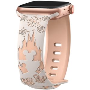 Adatto per <span class=keywords><strong>Apple</strong></span> <span class=keywords><strong>Watch</strong></span> <span class=keywords><strong>Ultra</strong></span> silicone intagliato artigianalità castello Mickey <span class=keywords><strong>cinturino</strong></span> orologio - Product Image 6