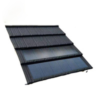 Tuiles solaires photovoltaïques BIPV (en métal) Chine 1340x420mm – Toiture de luxe haut de gamme pour villas, hôtels de charme, propriétés, îles et villes