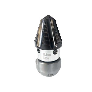 Kit de buse de nettoyage de tuyaux d'égout à haute pression en acier inoxydable, débit 30-70 L/min, buse de jet d'égout - Product Image 5