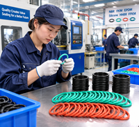 Chinesische Fabrik Gummi-O-Ring-Dichtungen NBR FKM FPM EPDM PU Silikon Flache Gummi-O-Ringe Nitril-Silikon-Gummi FFKM O-Ring