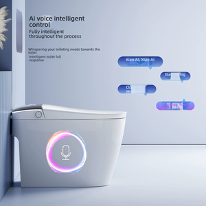 Inodoro Inteligente Estilo Moderno con Bidé y Control por Voz, Taza de Cerámica Tipo Water Closet - Product Image 4