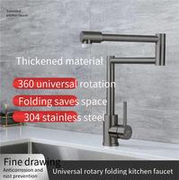 Robinet mural articulé en laiton sur mesure pour les tâches de nettoyage latéral des cuisinières de cuisine commerciale