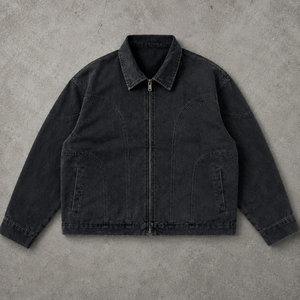 Chaqueta de Trabajo Personalizada de Cuero y Algodón Grueso, Impermeable, a la Moda, Estilo Retro, con Cremallera, para <span class=keywords><strong>Hombre</strong></span>, para Invierno, Caza y Calle - Product Image 2