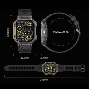 Ngoài trời kr92 thông minh đồng hồ 2025 mới với GPS độ cao áp la bàn đèn pin ai quay số Gpt 1ATM thể thao không thấm nước Đồng hồ reloj - Product Image 6