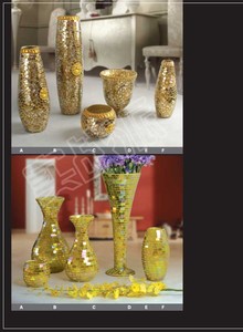 Bình Hoa Khảm Mảnh Vuông Gương Bạc Trang Nhã - Product Image 5