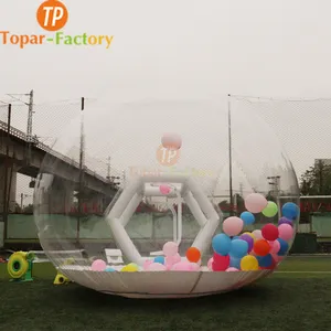 Trẻ em bên bóng bay vui vẻ nhà Tp rõ ràng Inflatable pha lê Lều tuyết mái vòm bong bóng lều trong suốt bong bóng bong bóng Nhà