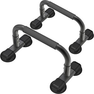 Barra de Empuje de 12'' con Agarraderas de Acero, Paralelas, Barra de Dominadas, Equipo de Gimnasia <span class=keywords><strong>Calistenia</strong></span>, <span class=keywords><strong>Entrenamiento</strong></span> de Fuerza para Posiciones de Manos, L-Sit y Dips - Product Image 2