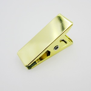 New 5cm Anti Slip Metal Plastic Mouth Spring Clip, High-End and Durable Office and Daily Metal Clip Gold <strong>Silver</strong> Black - Product Image 2
