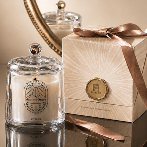 FIVEFIRE Bougie en pot dorée de luxe, bougie parfumée <span class=keywords><strong>à</strong></span> la cire de soja avec coffret cadeau, possibilité de personnalisation - Product Image 1