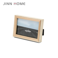 Alta calidad al por mayor negro blanco MDF madera personalizado 5X7 pulgadas 3D decoración de arte profundo caja de sombra marcos de fotos