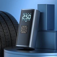 Gonfleur de pneus portable pour voiture, matériau ABS, écran LCD, gonflage rapide, moniteur de pression des pneus, pompe à pneus filaire, câble de chargeur de voiture 3M