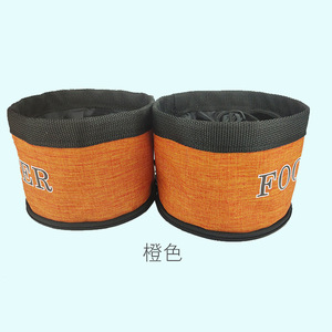 Sacs à friandises pour animaux de compagnie pliables 1000 ml orange pour l'entraînement et l'alimentation des chiens, sac banane portable - Product Image 1