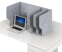 Cloison de séparation acoustique pour bureau, cloison de confidentialité pliable avec tableau d'affichage en feutre pour l'école, le bureau, la bibliothèque