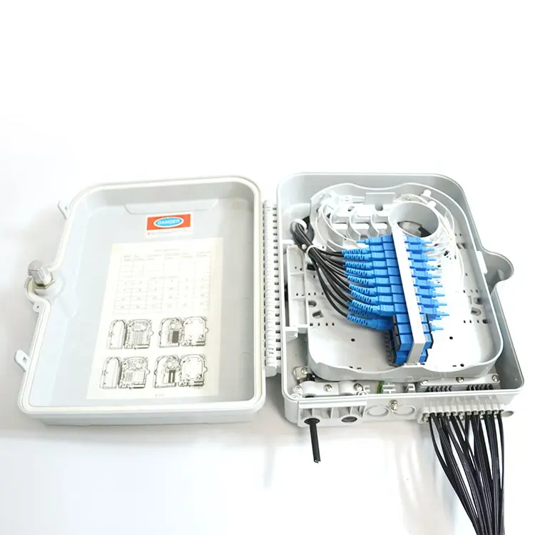 Außen verteiler kasten Faser SC/LC FTTH APC/UPC Anschluss kasten wasserdicht NAP mit SPS-Splitter 1x16