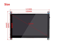 Yüksek Kaliteli 10.1/7/5 İnç Raspberry Pi 3/4 B+ Dokunmatik Ekran IPS Ekran Açık Çerçeveli Küçük VGA Monitör Taşınabilir Monitörler