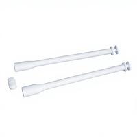 Applicateur vaginal en PP blanc Super International pour pommade, bouchon à vis, tube de soin personnel de 60 mm de diamètre