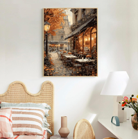 Peinture par numéros DIY de paysages de villes européennes, peinture acrylique, peinture à l'huile brossée pour adultes