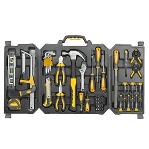 Ensemble d'outils ménagers 77 pièces, Kits d'outils à main ménagers à usage général, ensemble d'outils de pinces avec <span class=keywords><strong>valise</strong></span> Portable moulée par soufflage - Product Image 1