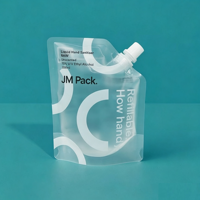 Sachets en plastique personnalisés de 30 ml, 60 ml, 100 ml avec bec verseur indépendant pour voyage, sous-emballage pour lotion, crème pour les yeux, crème pour le visage, shampoing, pochette rechargeable