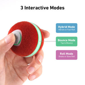 Giocattolo per gatti in Silicone rosso caldo di moda moderna per animali domestici giocattolo elettrico intelligente ad auto-rotolamento giocattolo per gatti attivato dal movimento - Product Image 4