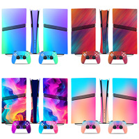 Autocollants complets pour manettes PS5 Pro Digital Edition et skins de console - Sans bulles, protection intégrale