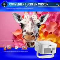 Nouveau projecteur portable LCD LED 2026 HY450 MAX GTV Google TV 800 ANSI Lumens 1 Go 32 Go Android 14 WiFi 6 Haut-parleurs intégrés
