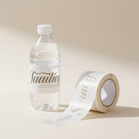 Étiquettes personnalisées imprimées pour bouteilles d'eau – Vente en gros d'étiquettes autocollantes imperméables pour emballages de bouteilles d'eau minérale en rouleau