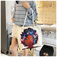 Venta directa de fábrica Impresión digital multifuncional de alta calidad Bolsas de lona de algodón ecológicas Bolsas de almacenamiento Bolsas de mano personalizadas
