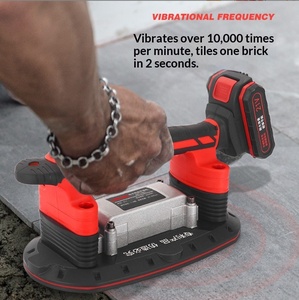 Herramienta de alta potencia para pegar azulejos, vibrador de suelos y paredes, máquina de colocación de pavimentos con ventosa grande, espátula de plástico - Product Image 4