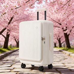 Three-piece <strong>Light</strong> <strong>Weight</strong> Spinner Suitcase Set with Front Quick Access Lid Extra Expansion Capacity <strong>Luggage</strong> Expandable Rolling - Product Image 1