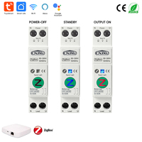 Disjoncteur intelligent Tuya Zigbee Wifi 63A 1P avec compteur d'énergie Kwh, surveillance, minuterie, relais et protection contre les surtensions/surintensités