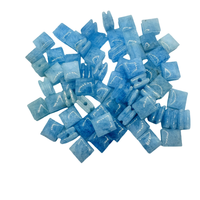Perles de pierres précieuses en vrac de marque LANGYUE, aquamarine taillée en facettes, forme rectangulaire violette, vente en gros, best-seller pour la création de bijoux personnalisés