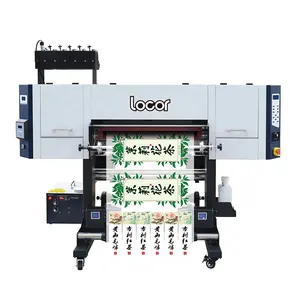 Atualizar o modelo Locor 70cm uv impressora DTF com função de estratificação 3pcs/4pcs i3200 cabeça CMYK W V