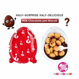 Halal King Chocolade Verrassingseieren Met Speelgoed & Biscuit voor Jongens & Meisjes Aangepaste Verpakking Verrassing Chocolade Eieren Groothandel - Product Image 2