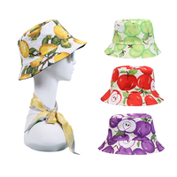 Sombreros de cubo de doble cara personalizados En stock Summer Beach Outdoor Full Printed Logo Sombreros y gorras para hombres y mujeres