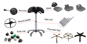 Chất Lượng Cao Màu Đen PU Bọt Có Thể Điều Chỉnh Chống Tĩnh Điện Phòng Thí Nghiệm Công Thái Học Ghế Phân - Product Image 6