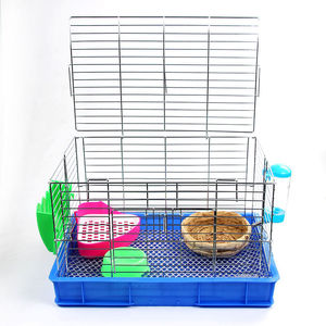 Tavşan kafesi büyük alüminyum gümüş hollandalı domuz gine domuz kafesi büyük uzay mavi havza pet malzemeleri - Product Image 6