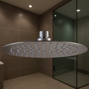 Cabezal de Ducha Redondo de 250 mm de Diámetro con Acabado Cromado y Efecto Lluvia para Baño - Product Image 3