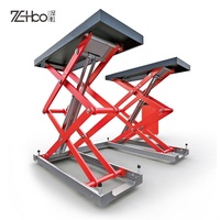 ZeHoo 3.5T Élévateur à ciseaux hydraulique pour voiture Élévateur à ciseaux de voiture de 3 tonnes avec une capacité de 3 tonnes