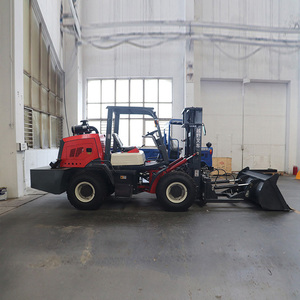 CE EPA mesin 3Ton 3.5Ton 5Ton 6Ton situs konstruksi pabrik gratis pengiriman 4X4 Diesel forklift - Product Image 6