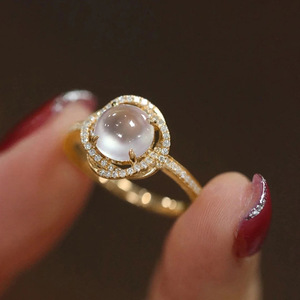 Anello Stile Pietra Lunare per Donne, Elegante Gioiello da Dito alla Moda - Product Image 2