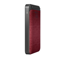 2025 nouveau ODM OEM tissu PD 20W 15W chargeur sans fil batterie externe avec batterie d'une capacité de 10000mAh avec support de téléphone