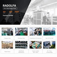 RADOLFA Baskets Homme Grande Taille en Cuir de Veau de Luxe Style Italien Minimaliste Sportif Urbain Décontracté Chaussures de Printemps