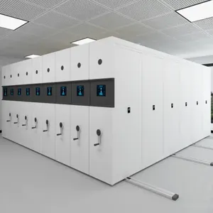 Estantería móvil manual densa de <span class=keywords><strong>metal</strong></span> de alta densidad Unidad inteligente de oficina-archivo-compactador Estante de masa Estantería compacta - Product Image 4