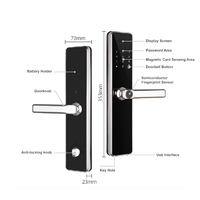 Tuya Smart WiFi-compatibele deurvergrendeling IP65 waterdicht 304 roestvrij staal vingerafdruk RFID wachtwoord app-besturing buiten groothandel