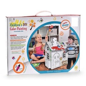 Educación doodle casa <span class=keywords><strong>3d</strong></span> rompecabezas diy juguete pintura - Product Image 2