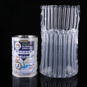 Toptan süt tozu darbeye dayanıklı şişme paketi hava sütunu kabarcık çanta kavanoz için koruyucu Film ücretsiz örnek Burbuja Aire Empaque